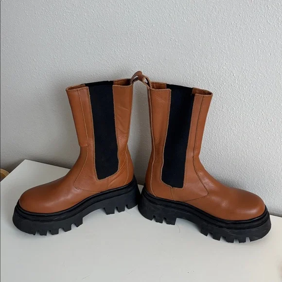 Alohas all rounder boots leather y2k platform high top stretch panels Size EU 38 - Picture 7 of 12